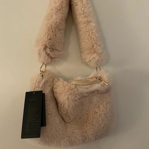 Pretty in Taupe Fur Handbag